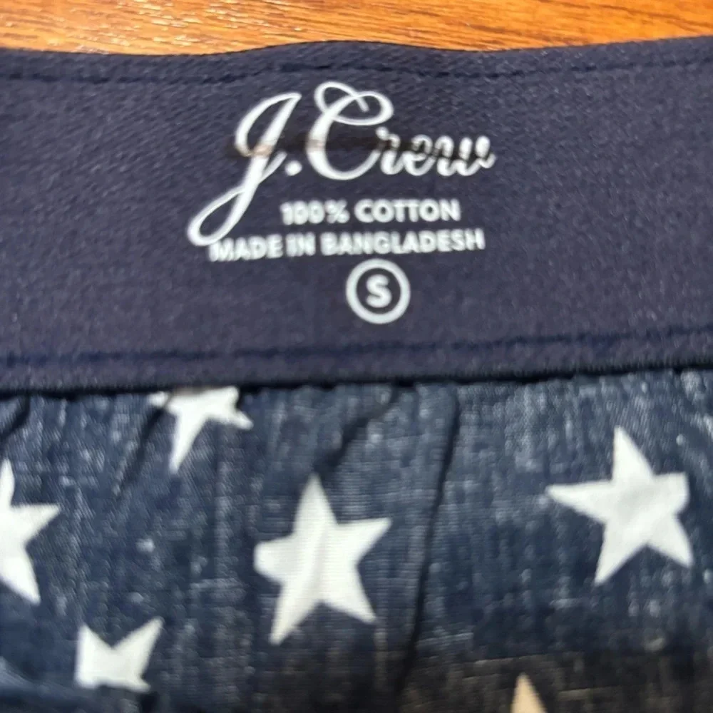 J Crew Printed Boxers, Stars, Size Small, NWOT